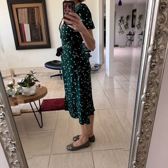 Faithful The Brand Farah Linnea Dot Maxi Dress Size 4 - Picture 11 of 11